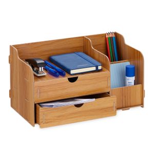 relaxdays Schreibtisch Organizer mit Schubladen