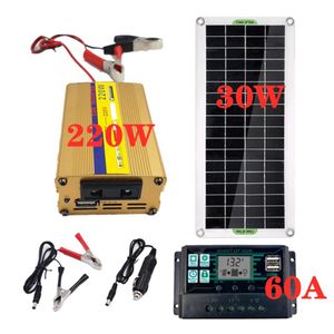 200W Solarpanel Kit 12V bis 220V Batterieladegerät RV Travel Trailer Wohnmobil