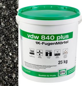 VDW 840 Plus 1K Fugenmörtel, basalt, 25 Kg