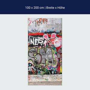 Türtapete Graffiti 3 M0027 – 100 x 200cm / selbstklebende Dekorfolie