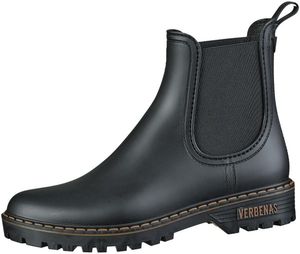 Verbenas Gaudi Igor wasserfeste Damen PVC Stiefeletten in negro, Meshfutter, weiche Decksohle