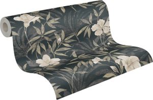 A.S. Creation Blumentapete Cuba Vliestapete floral braun grau schwarz A.S. Creation Blumentapete Cuba Vliestapete floral braun grau schwarz