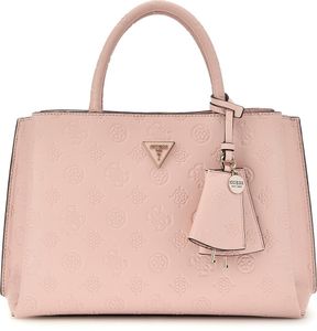GUESS Jena Elite Luxury Satchel Damen Handtasche pale pink logo