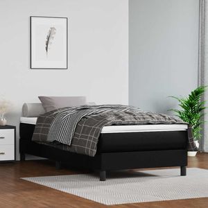 vidaXL Dětská matrace s taštičkovými pružinami černá 80x160 cm Imitace kůže