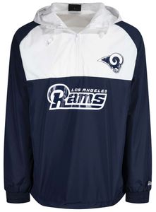 New Era - NFL Los Angeles Rams Colour Block Windbreaker Jacke - Blau-Weiß : L Blau-Weiß