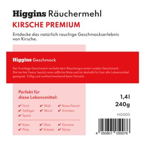 Higgins Räuchermehl – Kirsche Premium