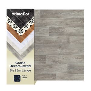 Primaflor PVC TURIN - Eiche grau 619M -  2,00m x 1,00m - Meterware - Vinyl-Boden in Holzoptik für Küche, Wohn- und Badezimmer, Hochwertige Auslegware, Anti-Rutsch Oberfläche