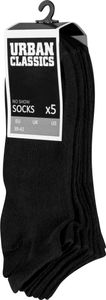 Ponožky Urban Classics No Show Socks 5-Pack black - 39–42
