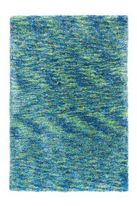 Kayoom Hochflor Teppich Shaggy  Mona 8043 Blau / Grün 80cm x 150cm
