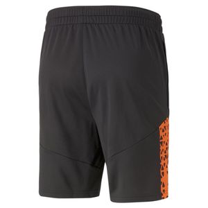 Puma individualCUP futbalové tréningové šortky pánske čierne oranžové veľkosť M