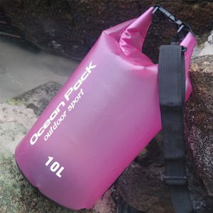 Drybag Tasche Seesack Packsack Wasserdicht Strandtasche 2L 5L10L Rollbeutel Neu, Größe:2 Liter, Farbe:Rosenrot