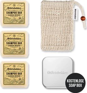 Störtebekker® Duschset - 3 x festes Shampoo (Sandelholz), Sisalsäckchen und GRATIS Seifendose - für die tägliche Pflege - Haar, Körper & Gesicht Störtebekker® Duschset - 3 x festes Shampoo (Sandelholz), Sisalsäckchen und GRATIS Seifendose - für die tägliche Pflege - Haar, Körper & Gesicht