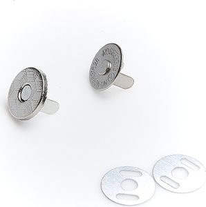 Magnetschließe 14 mm silber 10 Stück