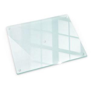 Farblose Wandschutz – Transparent Abdeckplatte -  Spritzschutz aus Glas Küchenrückwand – 52x40 cm