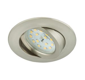 Briloner LED Einbauleuchte rund Nickel matt IP23 5W Modul 400lm warmweiß 3000K schwenkbar 110° Briloner LED Einbauleuchte rund Nickel matt IP23 5W Modul 400lm warmweiß 3000K schwenkbar 110°