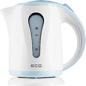 ECG RK 1022 blau | Elektrischer Wasserkocher | Beleuchtete Wasserstandanzeige | Hochwertiges Kunststoffdesign | BPA FREI | 1,0 l Inhalt | 900-1100 W |