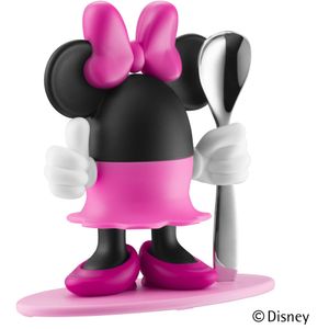 WMF Disney Minnie Mouse Eierbecher mit Löffel, Kunststoff, Cromargan Edelstahl poliert, spülmaschinengeeignet, farb- und lebensmittelecht