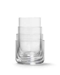 AARKE Gläser 4er Set Nesting Glasses 4x 290ml Kristallglas stapelbar Trinkgläser