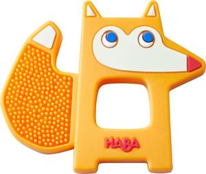 HABA Greifling Fuchs mit  Noppen orange, aus Silikon, ab 6 Monaten,, HABA