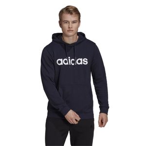 adidas Herren Kapuzensweatshirt Essentials French Terry Linear Logo Hoodie blau, Größe:L