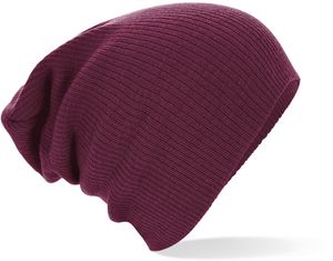 Beechfield Unisex čepice Langer B461 Rot Burgundy One Size