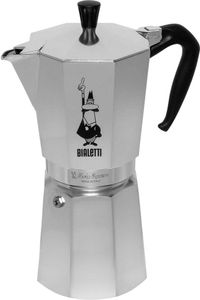 Bialetti Espressokocher Moka Express 18 Tassen Aluminium poliert