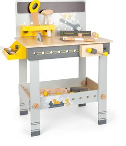 small foot 11806 Werkbank Miniwob aus Holz, mit Werkzeug, umfangreichem Zubehör und Schraub-Set, für Kinder ab 3 Jahren