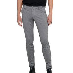 Only & Sons Chino Mark lange Hose mit Gürtelschlaufen