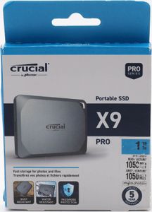 Crucial X9 Pro 1TB Portable SSD Festplatte bis zu 1050MB/s Lesen Schreiben