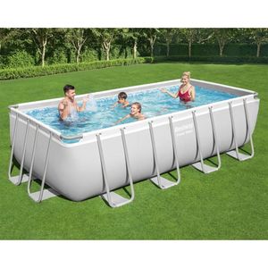 Maison Exclusive Bazénový set Power Steel obdélníkový 488 x 244 x 122 cm