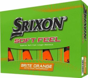 Srixon Soft Feel Brite Golf Balls Brite Orange Piłka golfowa