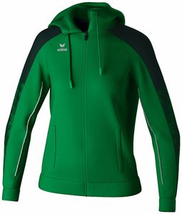 Erima Evo Star Trainingsjacke mit Kapuze Damen smaragd pine grove Gr 38