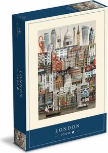 Martin Schwartz Puzzle London, Städtepuzzle Großbritannien, 50 x 70 cm, 1000 Teile, MS0608