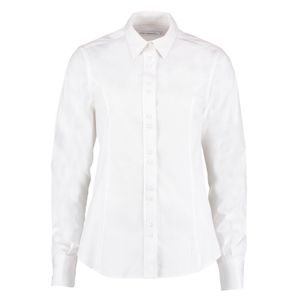 Kustom Kit - Dámská košile s dlouhým rukávem "City Business" RW9738 (44 DE) (bílá)