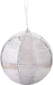 Disco Kachel Hängende Dekoration - Große Disco-Kugel WD2668 (Taille unique) (Silber)