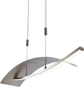 Lucande LED-Hängeleuchte Marija, 91 cm, silber, dimmbar