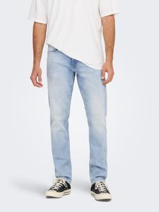 Herren O&S Slim Fit Jeans Straight Denim Hose Pants Stone Wash ONSWEFT NEU -