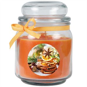 HS Candle "Weihnachten" Duftkerze im Bonbonglas - viele Motive zur Auswahl, Ideale Weihnachtsdeko zur Adventszeit