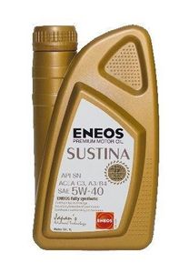 ENEOS Motoröl 5W40 “SUSTINA” 1L - Motorenöl für Auto - Vollsynthetisch Motor Öl - Weniger Kraftstoffverbrauch - Motorschutz