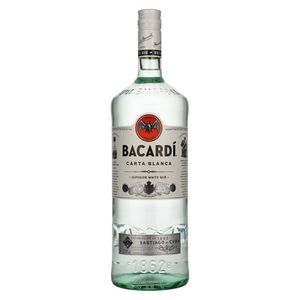 Bacardi Carta Blanca Superior White Rum Großflasche | 37,5 % vol | 1,5 l