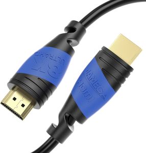 8K Black Ultra High Speed HDMI Kabel | Schwarz/Blau - 5m