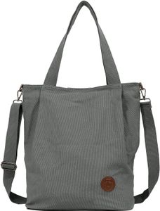 Mofut Groß Handtasche Damen, Canvas Umhängetasche Damen, Schultertasche Casual Multifunktionale Crossbody Bag für Schule Shopper Lässige Täglich Ausflug Einkauf
