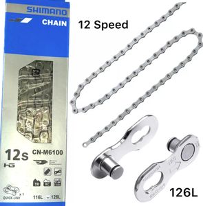 Shimano Fahrrad Kette CN-M6100 Quick Link 12-fach 126 Glieder