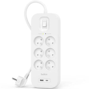 Belkin Connect Blanc 6 Sortierung(en) CA 2 m