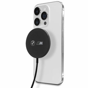 Indukčná nabíjačka BMW BMCBMSPLK, 15W, MagSafe, čierna, M Edition
