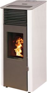 Interstoves Pelletofen Donatello 9 kw weiß - Fernbedienung+WLAN-fähig