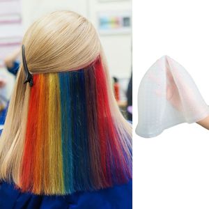 INF Silikónová čiapka do vlasov s otvormi na farbenie a farbenie Transparentné