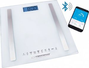 Esperanza EBS016W Personenwaage Quadratisch Weiß Elektronische Personenwaage