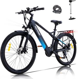 E-Mountainbike, E-Bike 26-Zoll-E-Bike für Männer und Frauen mit hoher Reichweite und kurzer Ladezeit - E-Bike mitversteckte Batterie, 21-Gang-Schaltung, LCD-Display