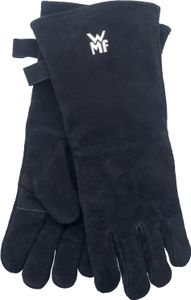 WMF BBQ Grillhandschuhe 1 Paar, Leder, hitzebeständige Handschuhe, Ofenhandschuhe extra lang, praktische Größe (10/XL)